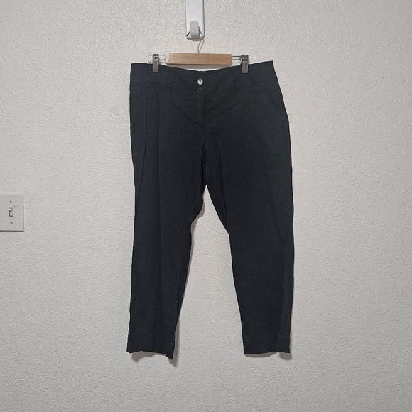 Theory cropped linen blend pants size 8 - Picture 8 of 13